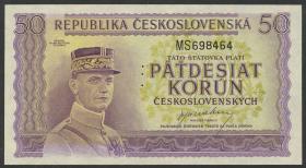 Tschechoslowakei / Czechoslovakia P.062s 50 Kronen Specimen (1945) (1) 