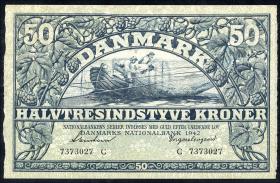 Dänemark / Denmark P.32d 50 Kroner 1942 (1) 
