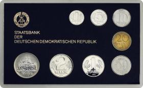 DDR Kursmünzensatz 1983 stgl (schwarz) 