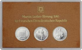 DDR-Münzsatz Martin Luther Ehrung 1983 