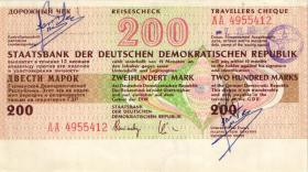 DDR Reisescheck der Staatsbank 200 Mark (1-) 