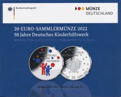 Deutschland 20 Euro 2022 50 Jahre Deutsches Kinderhilfswerk PP 