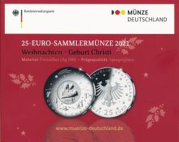 Deutschland 25 Euro 2021 Weihnachten - Geburt Christi PP 
