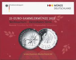 Deutschland 25 Euro 2022 Weihnachten - Herrnhuter Stern PP 