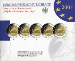 Deutschland 2-Euro-Gedenkmünzset 2007 Römische Verträge PP 