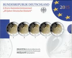 Deutschland 2-Euro-Sammlermünzenset 2015 25 Jahre Deutsche Einheit PP 