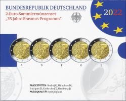 Deutschland 2-Euro-Sammlermünzenset "35 Jahre Erasmus-Programm" PP 