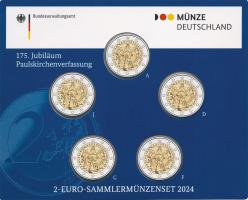 Deutschland 2-Euro-Sammlermünzenset 2024 175 Jahre Paulskirchenverfassung stg 