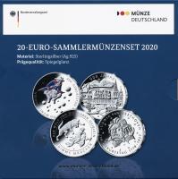 Deutschland 20-Euro-Sammlermünzenset 2020 PP 