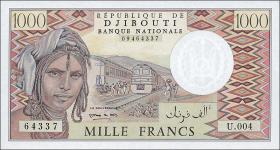 Djibouti P.37e 1000 Francs (1991) (1) 