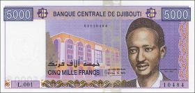 Djibouti P.44 5000 Francs (2002) (1) 