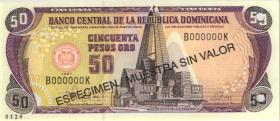 Dom. Republik/Dominican Republic P.155s1 50 Pesos Oro 1997 SPECIMEN (1) 