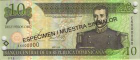 Dom. Republik/Dominican Republic P.168s2 10 Pesos Oro 2002 SPECIMEN (1) 