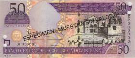 Dom. Republik/Dominican Republic P.170s4 50 Pesos Oro 2004 SPECIMEN (1) 