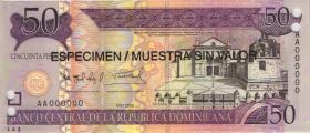 Dom. Republik/Dominican Republic P.176s1 50 Pesos Oro 2006 SPECIMEN (1) 