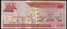 Dom. Republik/Dominican Republic P.180a 1000 Pesos Oro 2006 