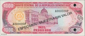 Dom. Republik/Dominican Republic P.158s2 1000 Pesos Oro 1997 (1) 