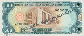 Dom. Republik/Dominican Republic P.157s2 500 Pesos Oro 1997 (1) 