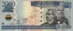 Dom. Republik/Dominican Republic P.188b 2000 Pesos Dominicanos  2012 (1) 