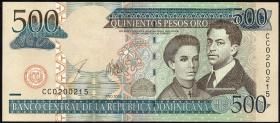 Dom. Republik/Dominican Republic P.172c 500 Pesos Oro 2003 (1) 