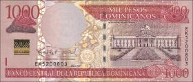 Dom. Republik/Dominican Republic P.187b  1000 Pesos Dom. 2011 