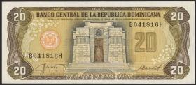 Dom. Republik/Dominican Republic P.120c 20 Pesos Oro 1988 (2/1) 