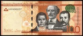 Dom. Republik/Dominican Republic P.190a 100 Pesos Dominicanos 2014 (1) 