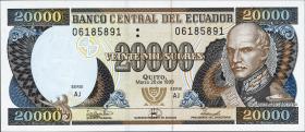 Ecuador P.129f 20000 Sucres 26.3.1999 (1) 