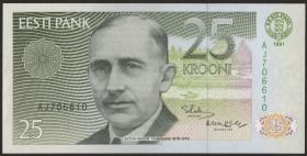 Estland / Estonia P.73a 25 Kronen 1991 (1) 