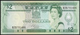 Fiji Inseln / Fiji Islands P.087 2 Dollars (1988) (1) 