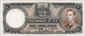 Fiji Inseln / Fiji Islands P.037k 5 Shillings 1951 (1) 