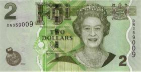 Fiji Inseln / Fiji Islands P.109b 2 Dollars (2012) (1) 