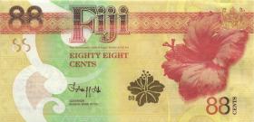 Fiji Inseln / Fiji Islands P.Neu 88 Cents (2022) Gedenkbanknote (1) 