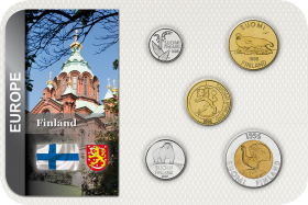 Kursmünzensatz Finnland / Coin Set Finland 