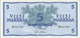 Finnland / Finland P.099 5 Markkaa 1963 (1) 