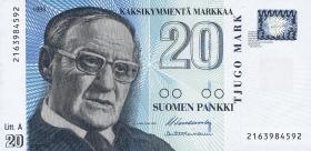 Finnland / Finland P.123 20 Markkaa 1993 (1) 
