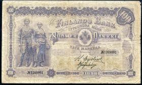Finnland / Finland P.007 100 Markkaa 1898 (3/4) 