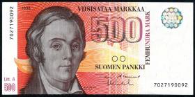 Finnland / Finland P.120 500 Markkaa 1986 (1991) (1-) 