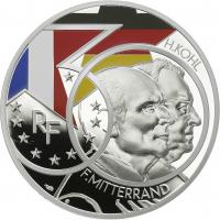 Frankreich 10 Euro 2020 Francois Mitterrand - Helmut Kohl 