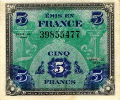 Frankreich / France P.115a 5 Francs 1944 (3) 