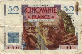 Frankreich / France P.127b 50 Francs 1946 (4) 