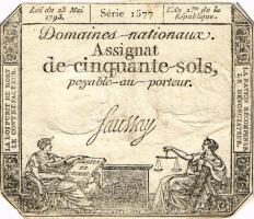 Frankreich / France P.A070 Assignat 50 Sols 1793 (3) 