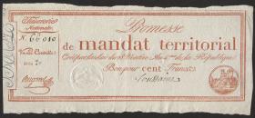 Frankreich / France P.A084b Assignat 100 Francs (1796) (2) 