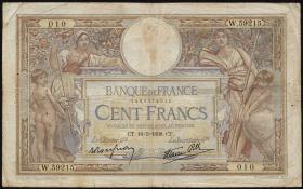 Frankreich / France P.086 100 Francs 1937-38 (4) 