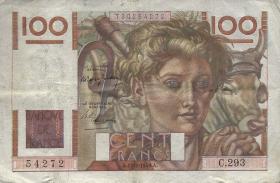 Frankreich / France P.128b 100 Francs 1949 (3) 