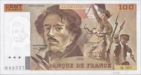 Frankreich / France P.154e 100 Francs 1990 (1) 