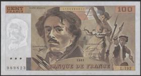 Frankreich / France P.154f 100 Francs 1991 (1) 