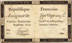 Frankreich / France P.A074 Assignat 125 Livres (1793) (3) 