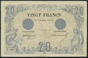 Frankreich / France P.061 20 Francs 1874 (3) 