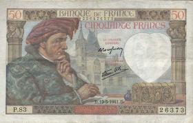 Frankreich / France P.093 50 Francs 1941 (3) 